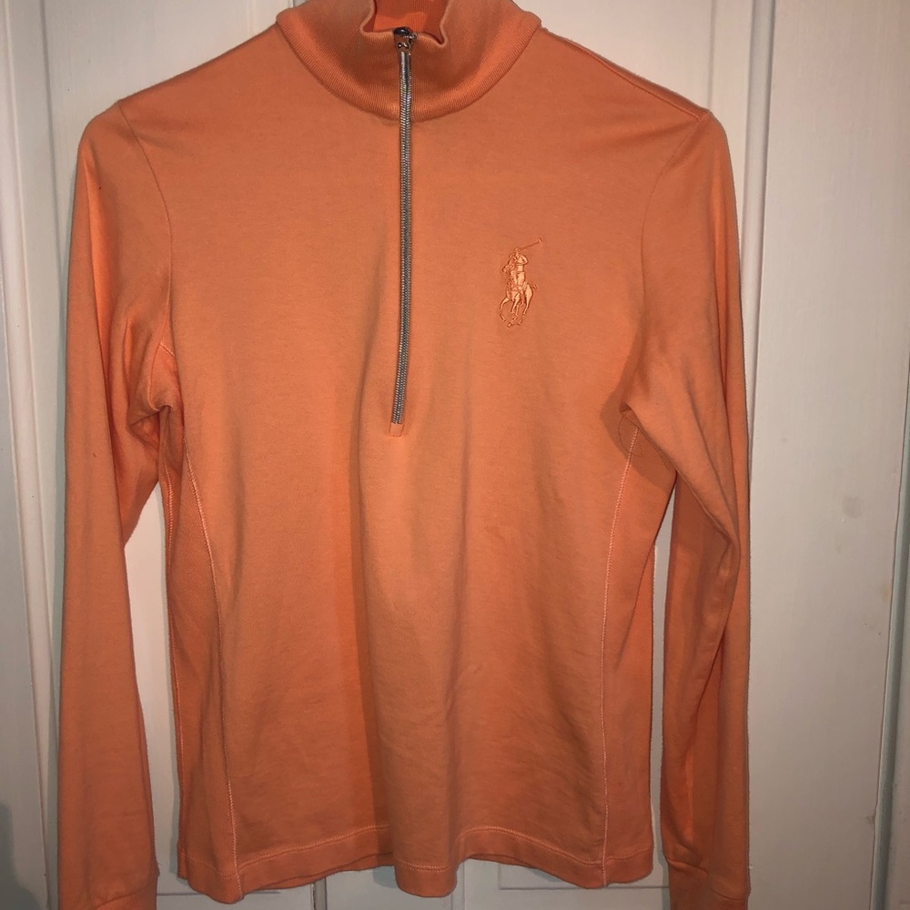 Orange Ralph Lauren Quarter Zip